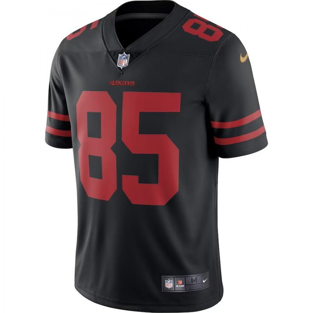 George Kittle San Francisco 49ers Nike Vapor Limited Jersey - Black-GridironStore